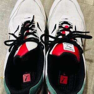 Puma Red and White Athletic Shoes